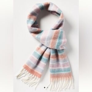NWT Anthropologie Oversized Horizontal Stripe Scarf